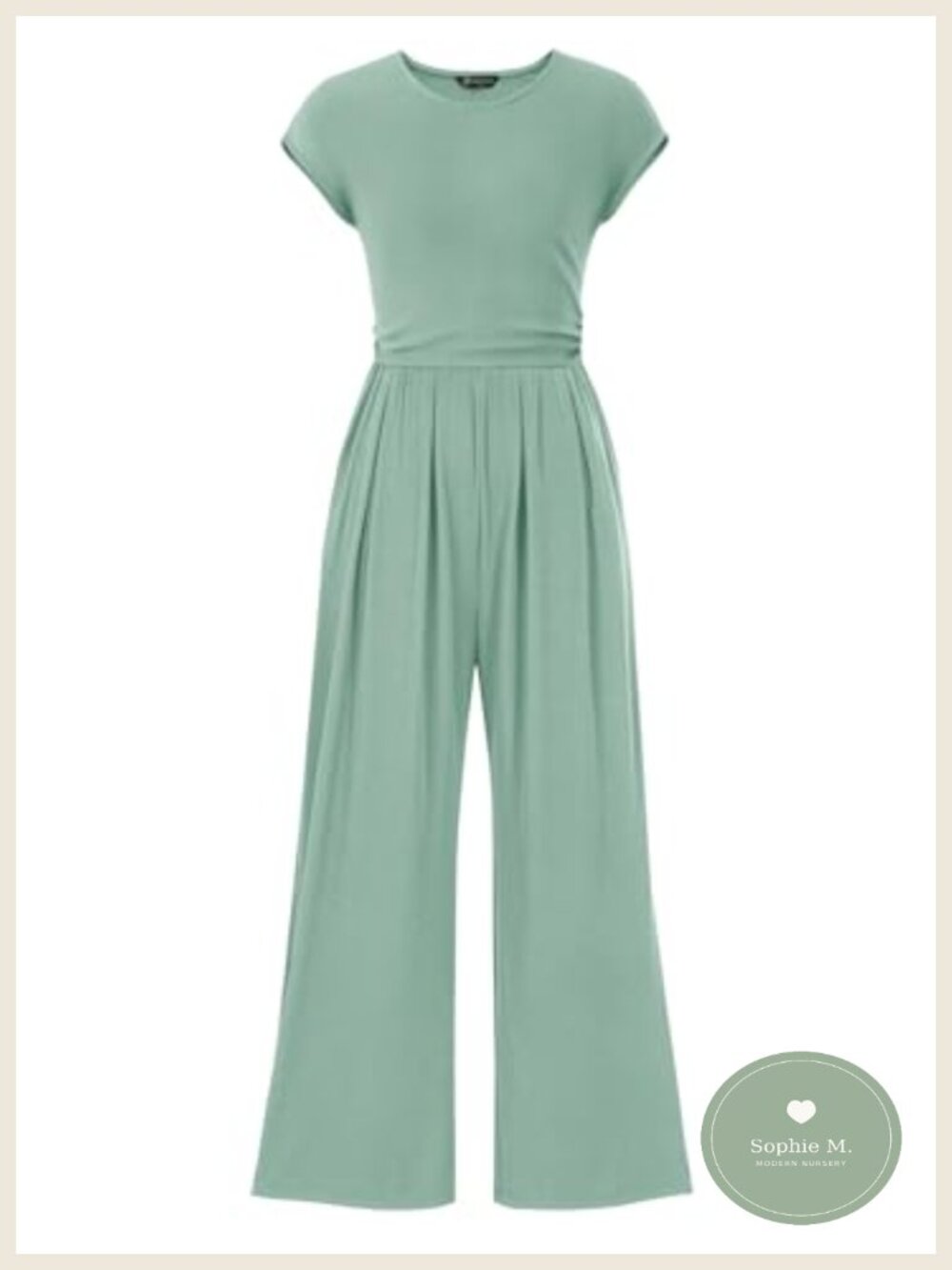 Women's Ribbed Wide Leg Jumpsuit Dressy Casual with Pockets